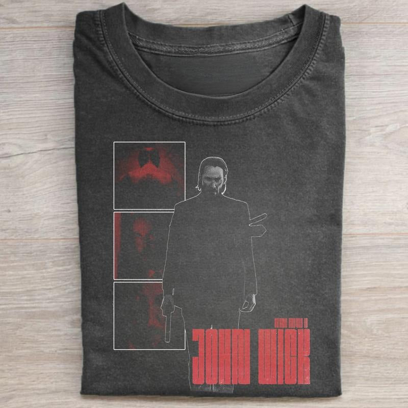 Vintage John Wick Graphic Tee - Thriller Movie Shirt - Keanu Reeves Tee - Iconic Movie Shirt