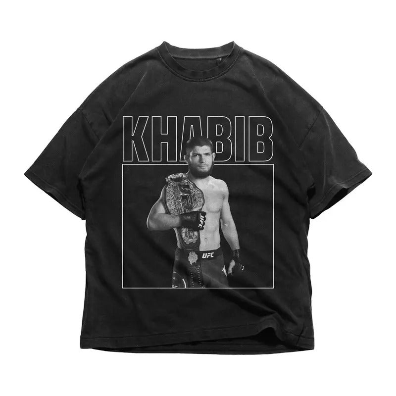 Vintage Khabib Nurmagomedov T-Shirt, Vintage Shirt, 90s Graphic Tee, Unisex Cotton Love Menswear Top Hoodie Sweatshirt