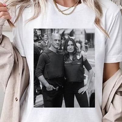 Vintage Law And Order TV Show | Olivia Benson And Elliot Stabler Shirt | Law And Order Shirt | Elliot And Olivia Shirt...
