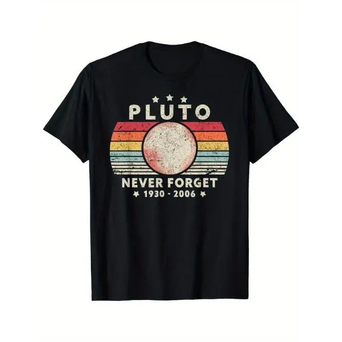 Vintage Letter Pattern Mens T-Shirt - Stylish & Comfortable Short Sleeve Crew Neck Tee for Summer Outdoors