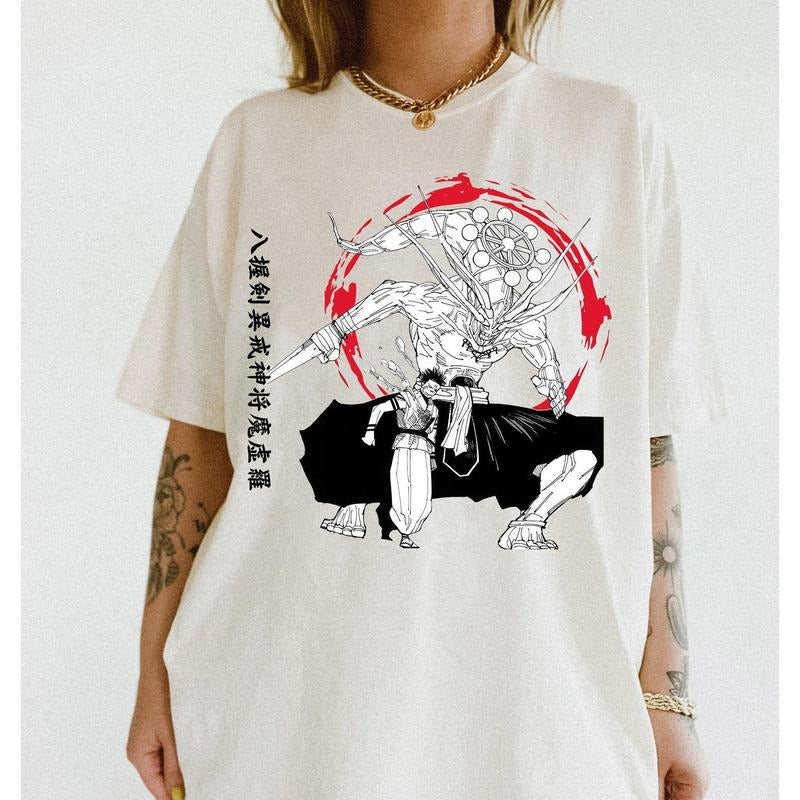 Vintage Mahogara Sukuna T-Shirt, Itadori , Anime Manga , Anime Fan Gifts Hoodie Sweatshirt | PrintMintTees.com