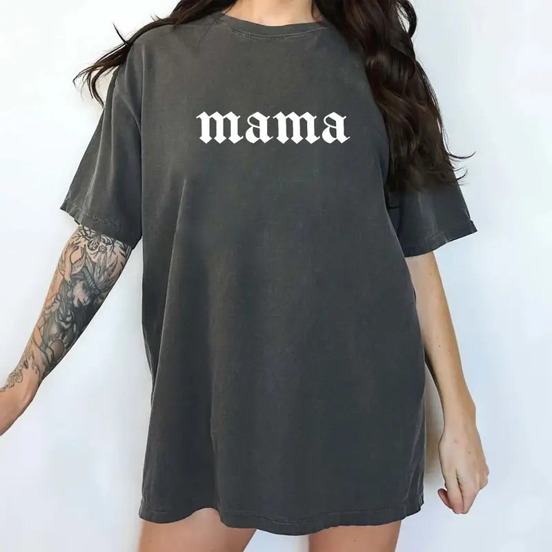 Vintage Mama Shirt Funny Mom Mom Life Vintage Printed Cool Moms Unhinged Shirt New Mom Mommy Work Out Shirt Mom Comfy Fabric Top Womenswear Cotton Fabric Relaxed Fit Chic T-Shirts, Hoodie, Sweatshirt
