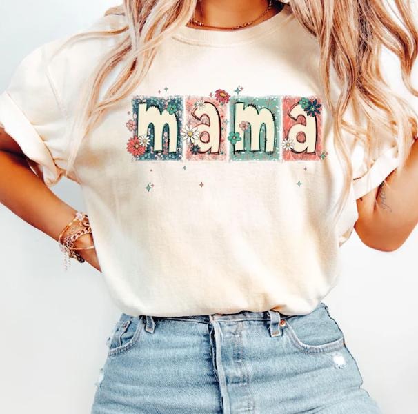 Vintage Mama T-Shirt, Floral Mama Shirt, Boho Mama T-Shirt, Mother's Day Gift, Mama Shirt, Mom Gift Hoodie Sweatshirt