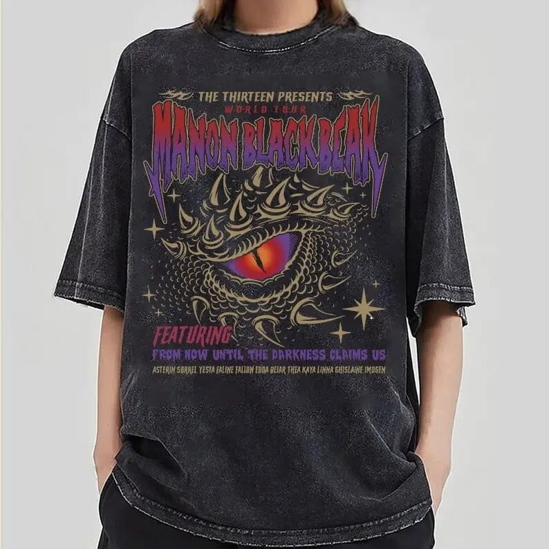 Vintage Manon Blackbeak Throne Glass Sarah J Maas Rowan Whitethorn Shirt ACOTAR Crescent City Book Lovers Shirt Shirt Hoodie Sweatshirt