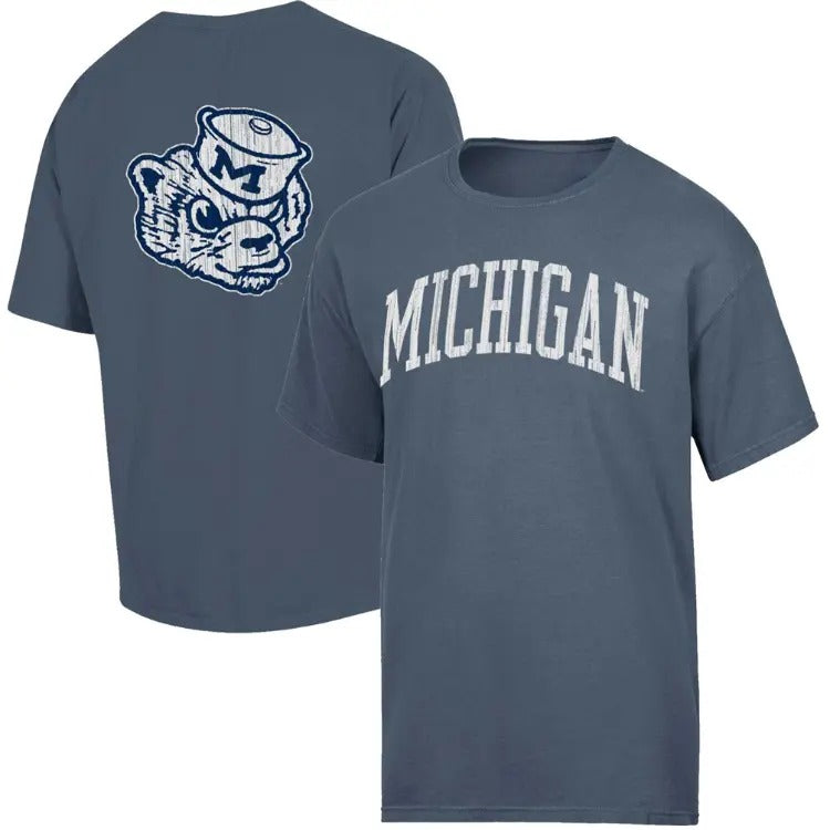 Vintage Michigan Wolverines 2-Hit T-Shirt, NCAA Tee, Full Color T-Shirt, Unisex T- Shirt, For Men, For Women Hoodie...