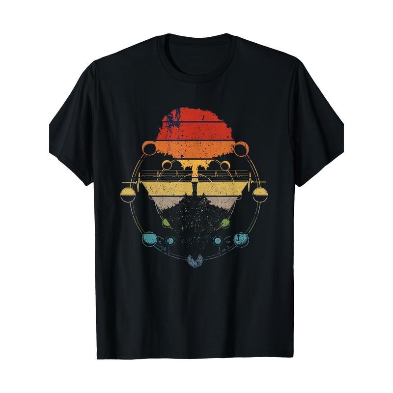 Vintage Moon Phase Tree of Life T-shirt  100% cotton T-shirt Made in USA Hoodie Sweatshirt | PrintMintTees.com