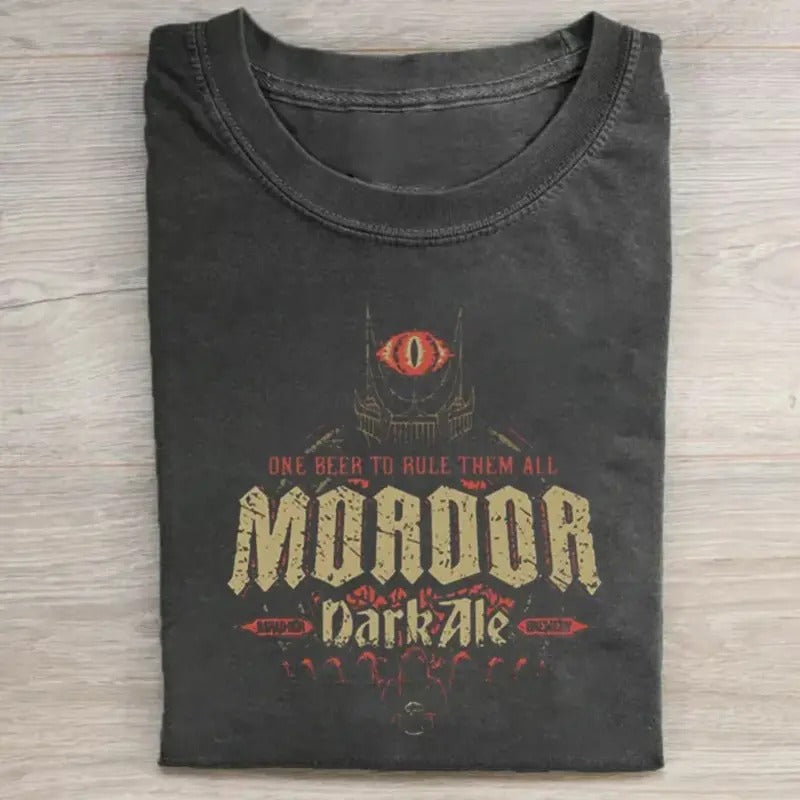 Vintage Mordor Dark Ale Graphic Tee - The Lord of The Rings Shirt - LOTR - The Hobbits - JRR Tolkien - Middle Earth -...