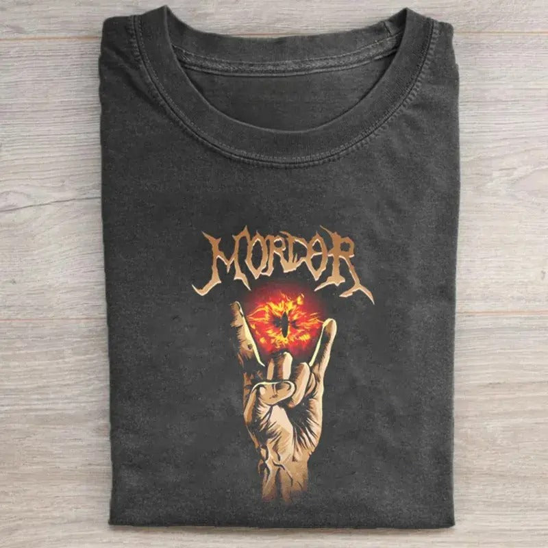 Vintage Mordor Sauron Rocks Lord Rings Shirt LOTR Movie Shirt Menswear Top Shirt Hoodie Sweatshirt