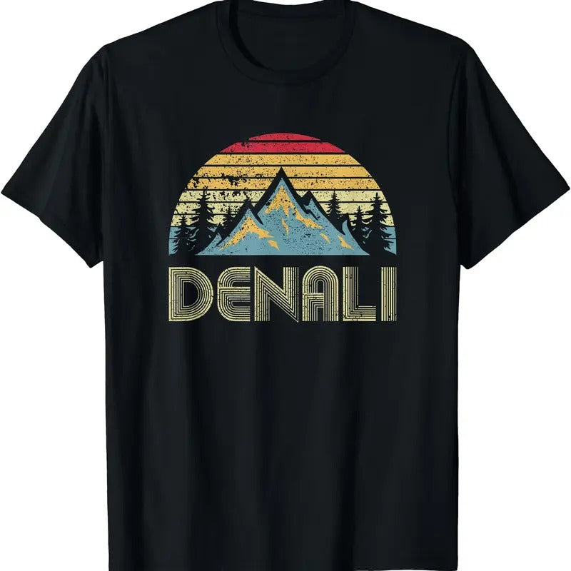Vintage Mt. Denali National Park Alaska Mountain T-shirt Hoodie, Sweatshirt | PrintMintTees.com