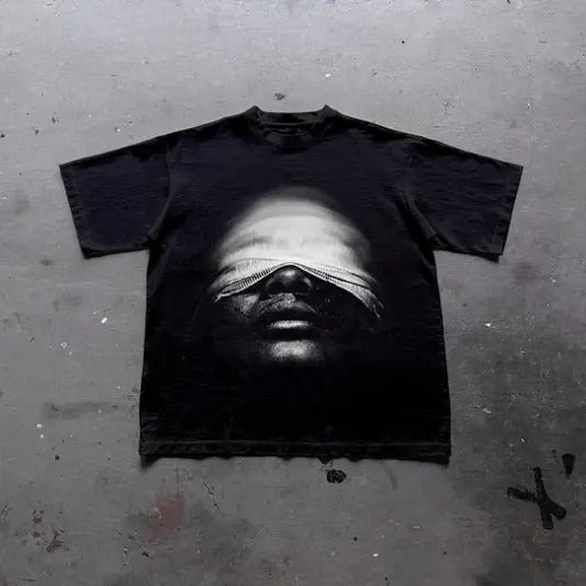 Vintage Mummy Portrait Graphic Print Cotton T-Shirt, Y2k Shirt, Unisex T-Shirt, Gift For Men Women Hoodie Sweatshirt