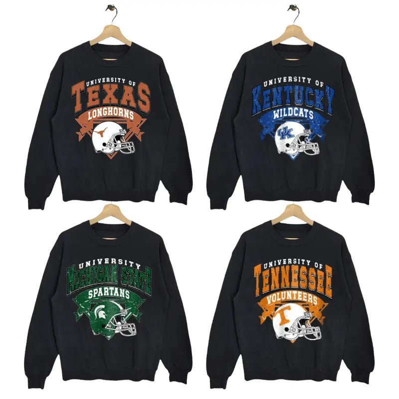 Vintage NCAA All Teams Sweatshirt, Vintage Graphic Tees, Crewnecks Shirt, Football Fan Gift, For Men, For Women Hoodie