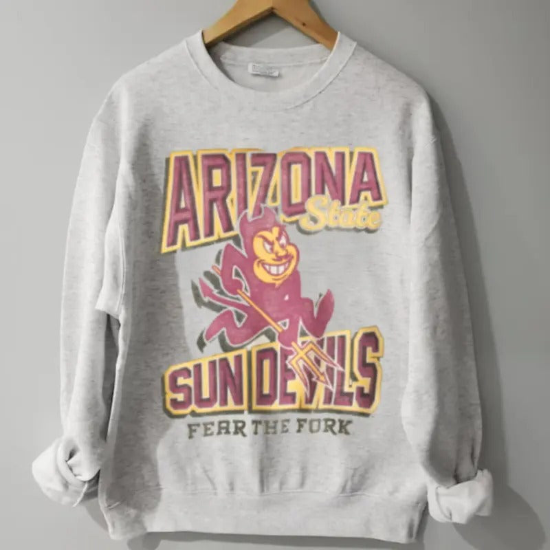 Vintage NCAA Arizona State University sweatshirt, Football University sweatshirt, Arizona Sun Devils sweatshirt,...