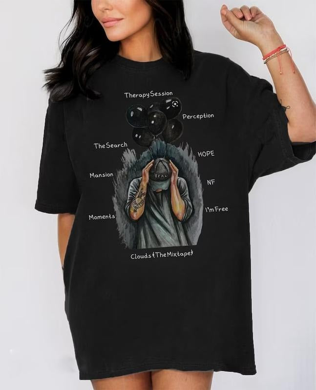 Vintage NF Rapper Hope Album NF Hope Shirt NF Tour Shirt 90s Bootleg Rapper Fan Shirt T-Shirts, Hoodie, Sweatshirt