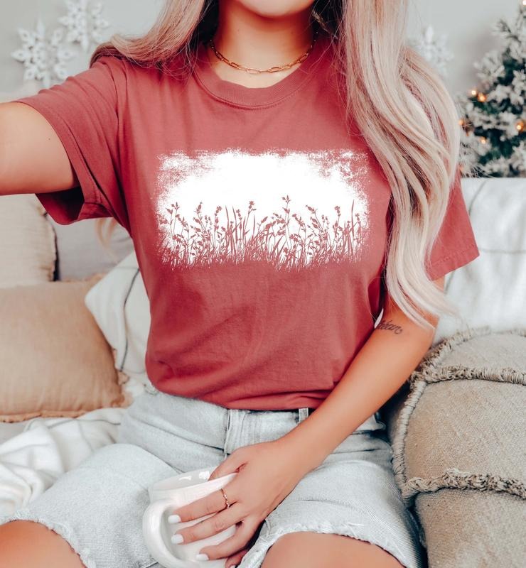 Vintage Nature Meadow Silhouette Comfort Colors T-Shirts, Hoodie, Sweatshirt