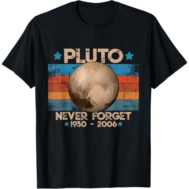 Vintage Never Forget Pluto Funny Retro Astronomy Space T-Shirt made in us Hoodie Sweatshirt | PrintMintTees.com