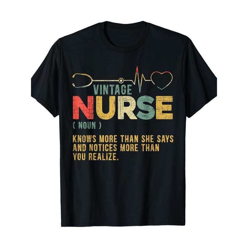 Vintage Nurse Definition Hospital Medical Registered Nursing T-Shirt 100% Cotton Made in USA Hoodie Sweatshirt