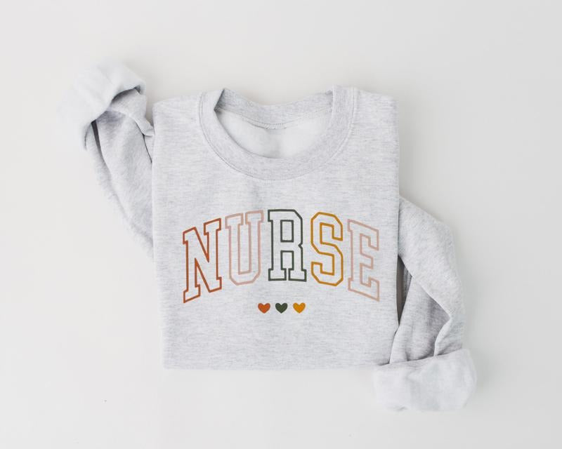 Vintage Nurse Sweatshirt, Retro Nurse ER RN Shirts, Nurse Week, Shirt For Woman, Nursing Shirt, Nursing School Tee, Nurse...