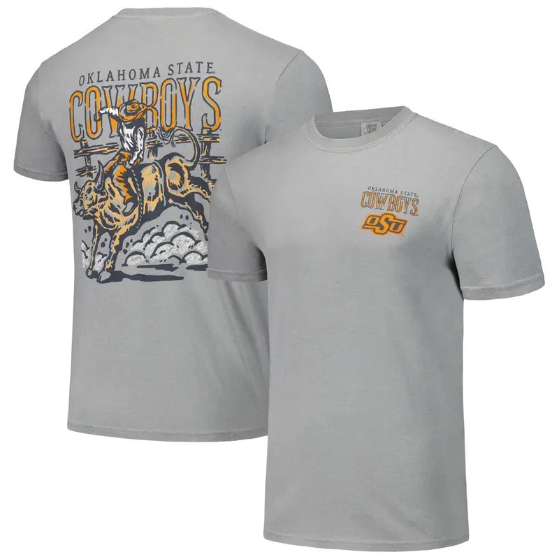 Vintage Oklahoma State Cowboys 2 Side T-Shirt, NCAA Tee, Full Color T-Shirt, Unisex T- Shirt, For Men, For Women Hoodie...