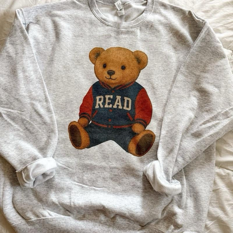 Vintage Read Bear Sweatshirt Shirt Hoodie | PrintMintTees.com