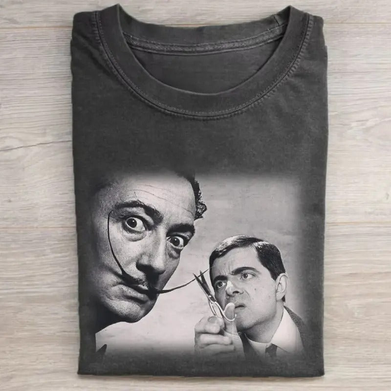 Vintage Salvador Dalí Mr. Bean Funny Movie Movie Lover Parody Movie Shirt Menswear Top T-Shirts, Hoodie, Sweatshirt