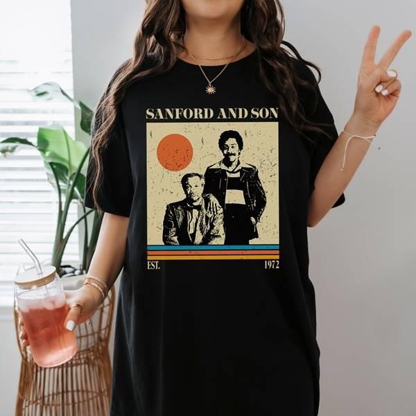 Vintage Sanford And Son Shirt Fred Sanford Shirt Sanford And Son 1972 Sitcom Shirt Cotton Top Hoodie Sweatshirt