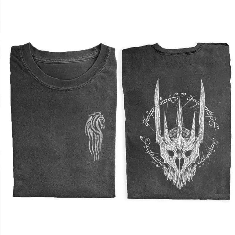 Vintage Sauron Rings Power Double Sided Lord Rings Movie Shirt Menswear Top T-Shirts, Hoodie, Sweatshirt