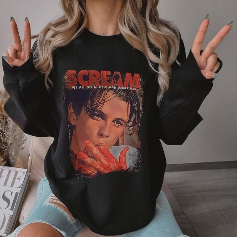 Vintage Scream Halloween tshirt, Halloween Sweatshirt, Lets Watch Scary Movies Sweatshirt, Horror Movie Tshirt, Scream...