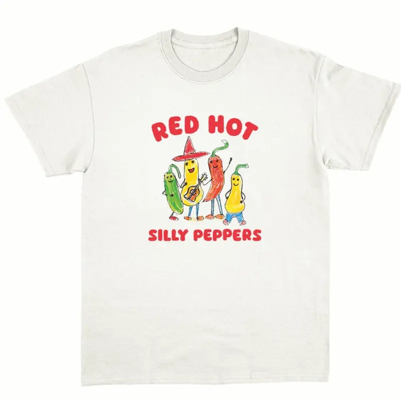 Vintage Silly Peppers Unisex T-Shirt - Graphic Tee Men's Top - Women, Womenswear Hoodie Sweatshirt | PrintMintTees.com