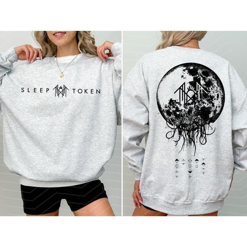 Vintage Sleep Token Reaper 2 Sides Shirt Sleep Token Retro Rock Band Sleep Token Tour Woman Top T-Shirts, Hoodie, Sweatshirt