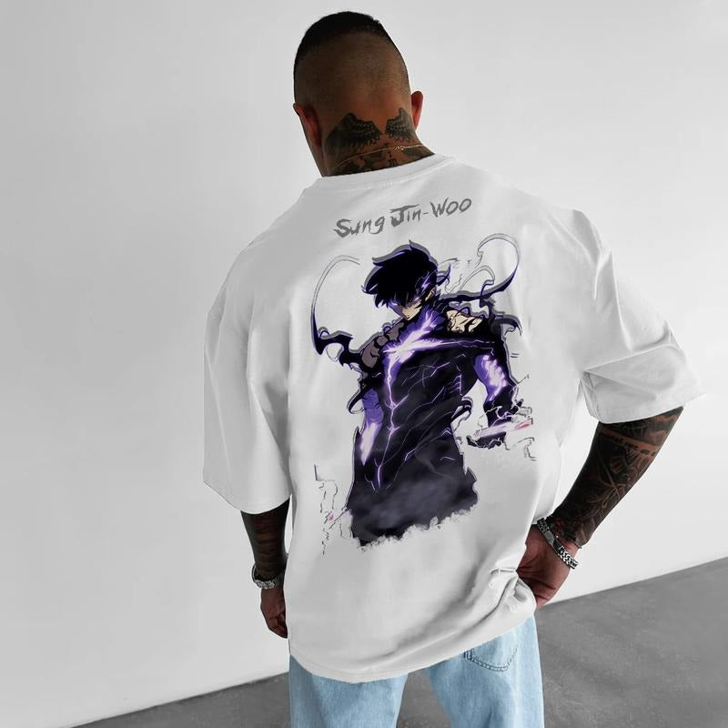 Vintage Solo Leveling 2 Sides Shirt, Sung Jin Woo Tee, Anime shirt, Japanese Anime, Birthday Giftstyle{n002}2 Hoodie...