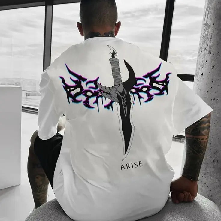 Vintage Solo Leveling Shirt, Arise Tee, Anime shirt, Japanese Anime, Birthday Gift Hoodie Sweatshirt | PrintMintTees.com