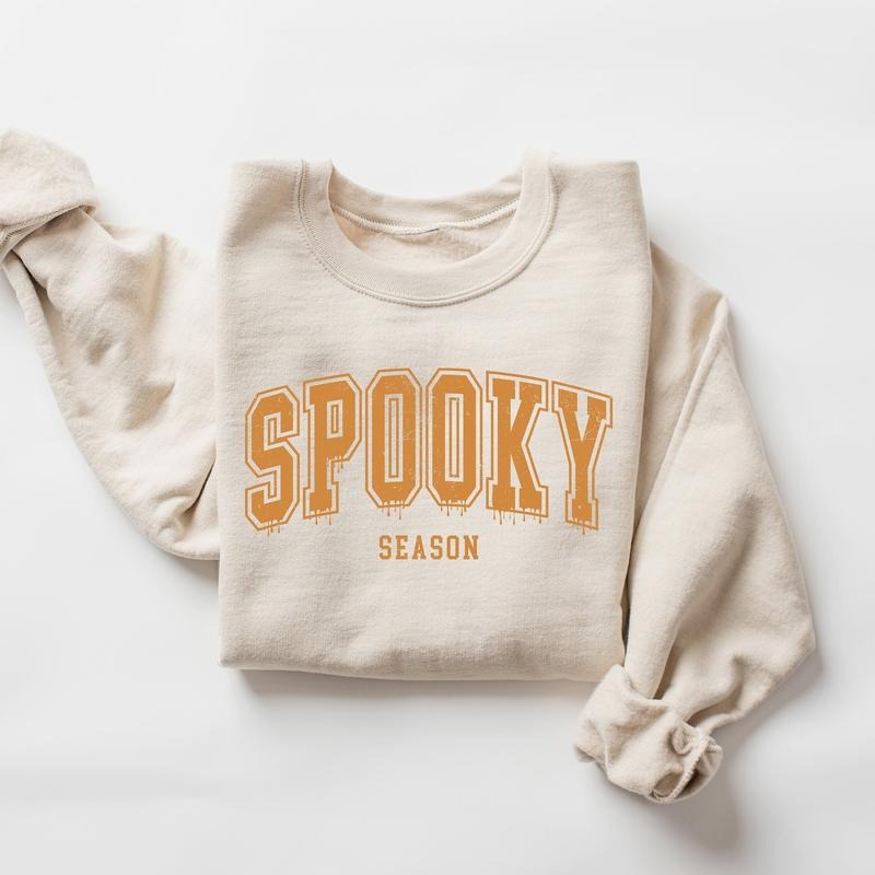 Vintage Spooky Season Halloween Sweatshirt, Retro Spooky Shirt, Spooky Halloween, Vintage Halloween Crewneck, Fall Vibes,...