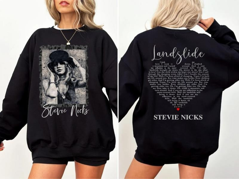 Vintage Stevie Nicks 2 Side Hollywood Don'T Be Lady Be Legend Shirt Retro 90s Stevie Nick Tour Shirt Woman T-Shirts, Hoodie, Sweatshirt