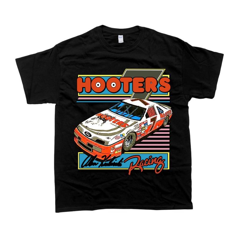 Vintage Style Alan Kulwickii NASCAR Hooters Racing Tee Tshirt Casual Hoodie Sweatshirt | PrintMintTees.com