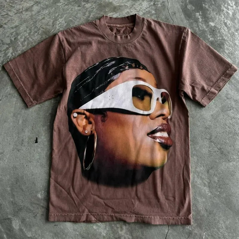Vintage Style Missy Elliot Unisex T-Shirt Menswear Retro christmas shirt Hoodie Sweatshirt | PrintMintTees.com