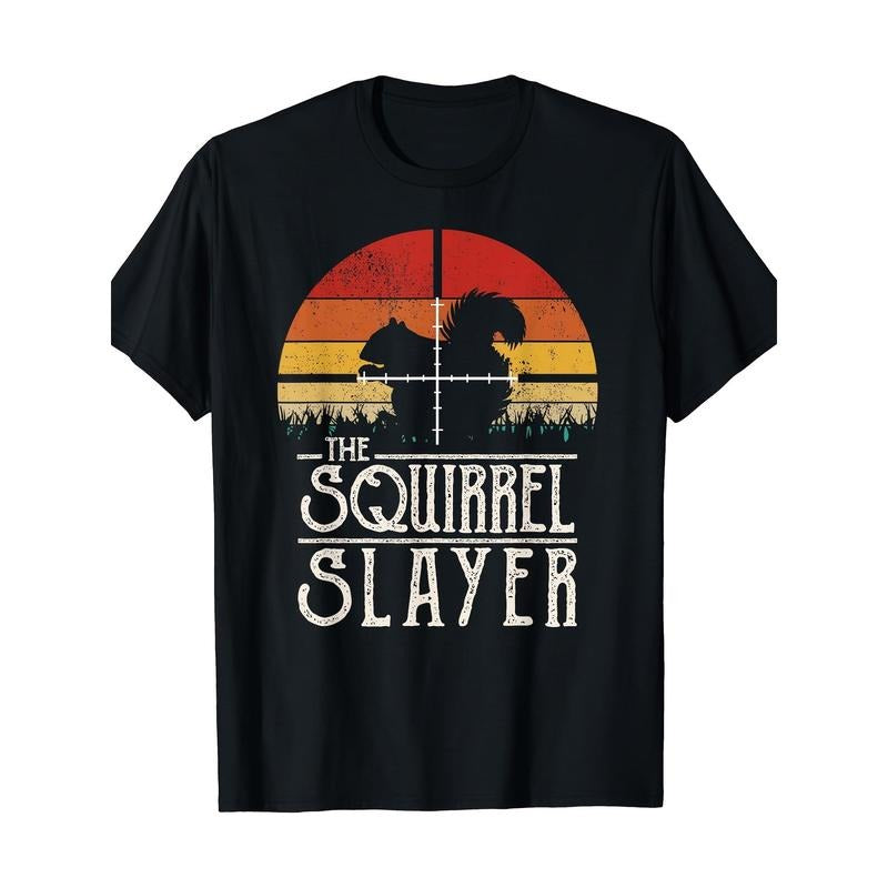 Vintage Sunset Vintage Style Squirrel Hunt Squirrel Killer T-shirt Made in USA Hoodie Sweatshirt | PrintMintTees.com