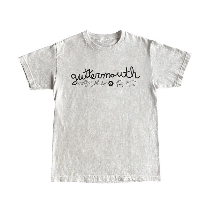 Vintage Symbols White T-Shirt - Graphic Tee Men's Top Tropical Hoodie Sweatshirt | PrintMintTees.com
