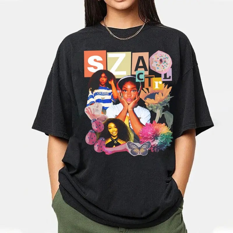 Vintage Sza Ctrl T-Shirt, Sza Good Days Graphic T-Shirt, Vintage 90s Graphic Sza Tee Shirt, Vintage Sza Album Inspired...