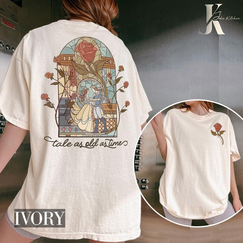 Vintage Tale As Old As Time Shirt, Beauty n The Beast Shirt, Gift for her Sweatshirt, Hoodie | PrintMintTees.com