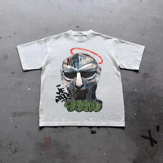 Vintage The Illest Villain Mf Doom Graphic Print Cotton T-Shirt, Y2k Shirt, Unisex T-Shirt, Gift For Men Women Hoodie...