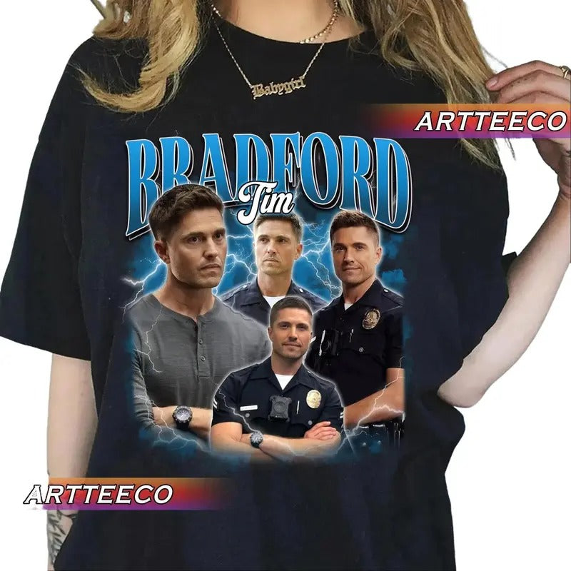 Vintage Tim Bradford Shirt Sweatshirt Hoodie Gift For Woman and Man Cotton Fabric Pullover | PrintMintTees.com