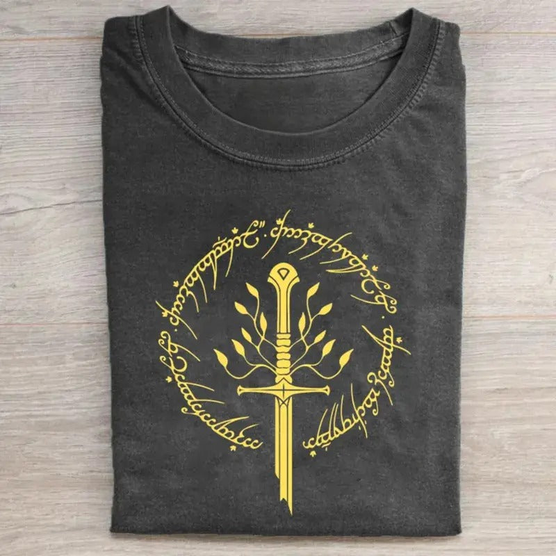 Vintage Tolkien Narsil Broken Blade Lord Rings Shirt Menswear Top Shirt Hoodie Sweatshirt