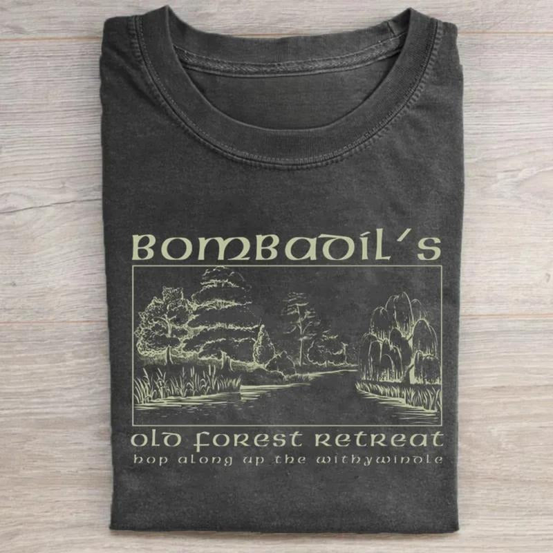 Vintage Tom Bombadil'S Old Forest Retreat Lord Rings Movie Shirt LOTR Middle Earth JRR Tolkien Fantasy Ring Menswear Top Shirt Hoodie Sweatshirt