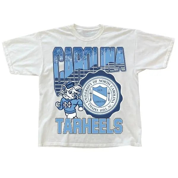 Vintage UNC Tar Heels Mascot T Shirt NCAA Final Four Love Sport T-shirt Cotton Hoodie Sweatshirt | PrintMintTees.com