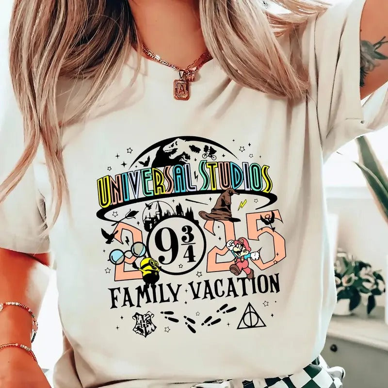 Vintage Universal Studios 2025 Shirt, Universal Studios Trip Shirt, Family Vacation, Universal Shirt, Family Hoodie...