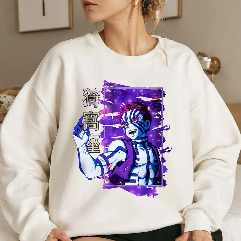 Vintage Upper Moon 3 DM Characters Shirt Crewneck Hoodie, Anime Otaku Shirt Comfort Cotton Sweatshirt | PrintMintTees.com