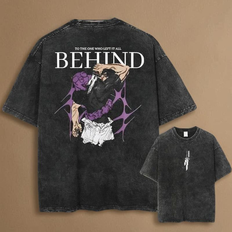 Vintage Washed Toji Shirt, JJK Anime Graphic Tee, Faded Look Manga T-Shirt, Streetwear Gift for Anime Fans Hoodie Sweatshirt