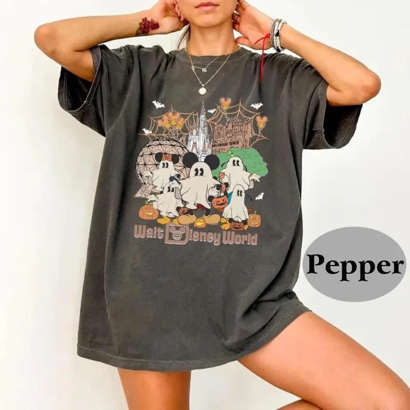 Vintage World Halloween Shirt, Halloween Shirt, Friends Ghost Shirt Hoodie Sweatshirt | PrintMintTees.com