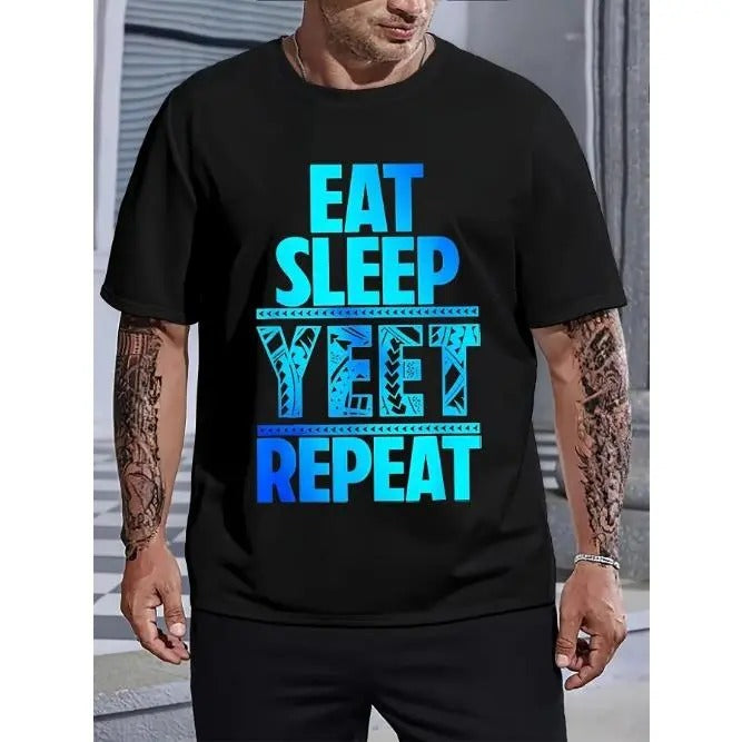 Vintage Yeet Graphic Tee - Men's Crew Neck T-Shirt - Soft, Breathable, Comfortable, Unique Summer Casual Wear - Perfect...