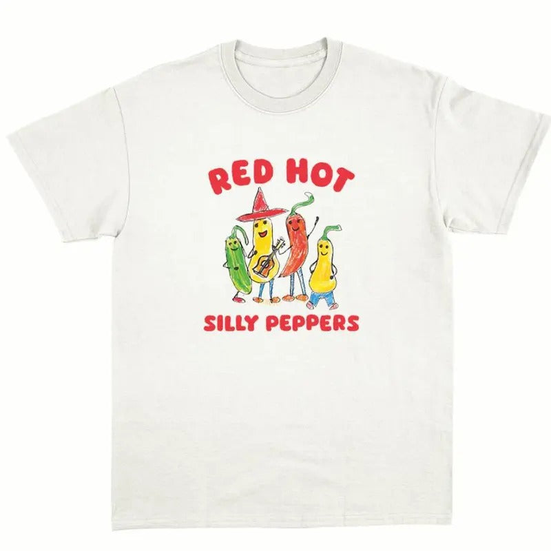 Vintage silly peppers tee- unisex t shirt -graphic tee Menswear Top Tshirt Streetwear Hoodie, Sweatshirt | PrintMintTees.com